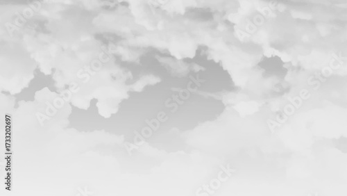 black sky with white cloud
