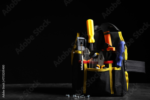 Bag with construction tools...