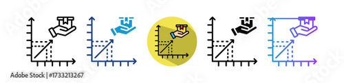 Supply Curve multiple icon