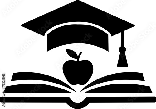 World Teacher Day Icon. Celebrating World Teachers Day with Knowledge and Appreciation A Symbolic Image of Education and Learning. Graduation Cap Icon for World Teacher's Day Celebration.