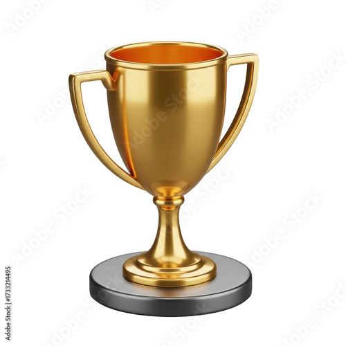 Golden trophy award success