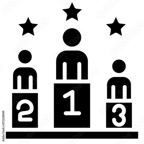 Competition glyph icon