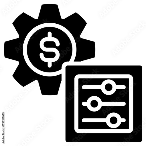 Market Adjustment glyph icon