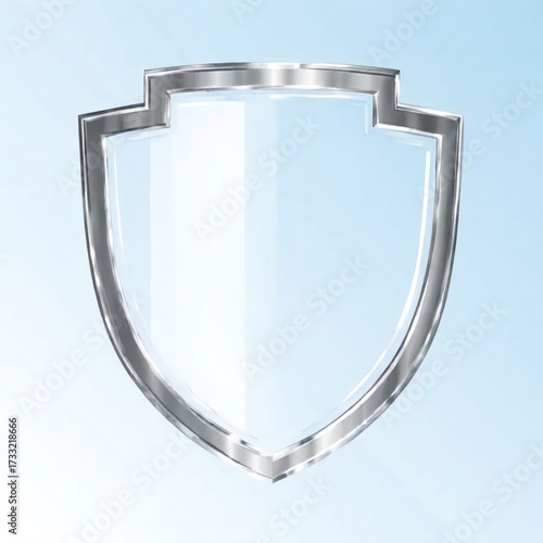 glass shield isolated onbackground