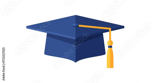 Graduation Cap with Tassel Symbol of Achievement and Higher Education Success