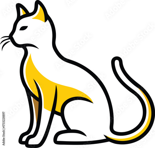 vector illustration of a cat