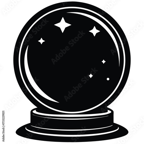 crystal ball with globe