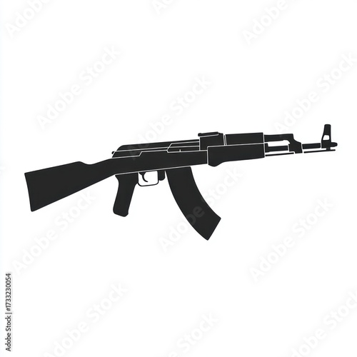 Assault rifle silhouette