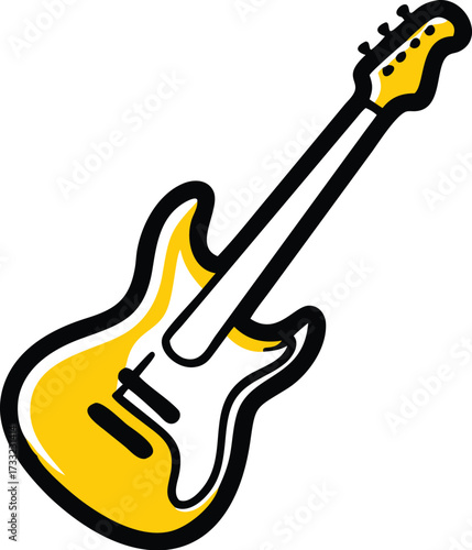 electric guitar vector illustration