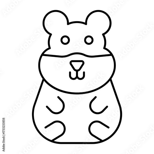 hamster outline icon