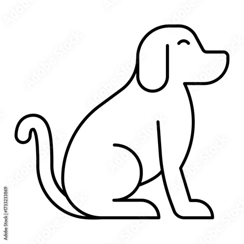 dog outline icon