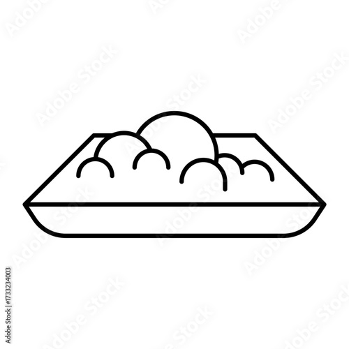 litter outline icon