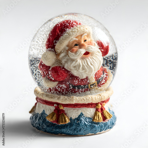Christmas Snow Globe with Santa Claus Inside