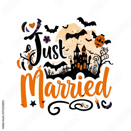 Just married Halloween 