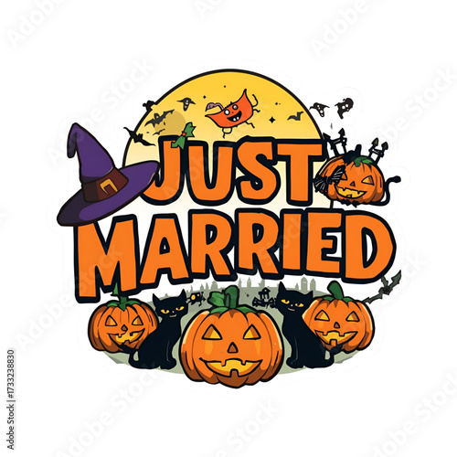 Just married Halloween 