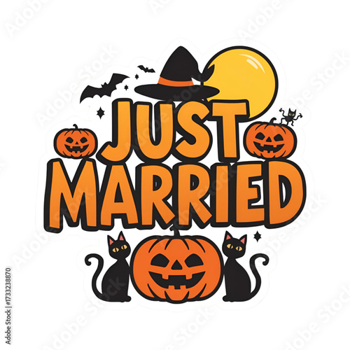 Just married Halloween 