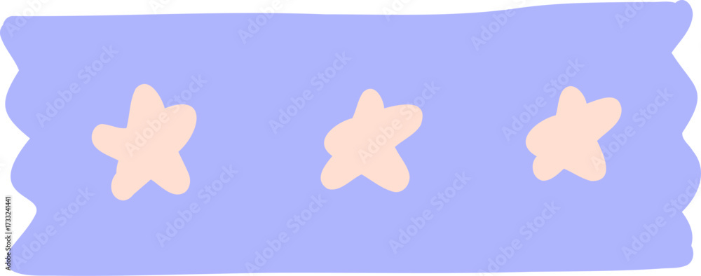 Fototapeta premium Decorative pastel star garland ideal for festive occasions, nursery decor, or party backgrounds.