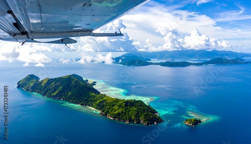 Wallpaper Mural Aerial view of tropical islands Torontodigital.ca