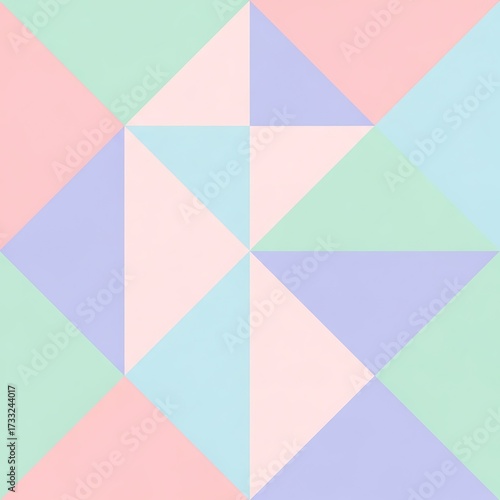 Subtle geometric pastel pattern creates a calming abstract texture with calming shapes