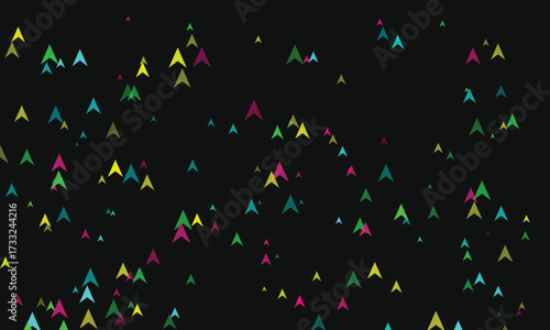 Colorful Arrows Pointing Upward on a Dark Background Symbolizing Growth and Progress