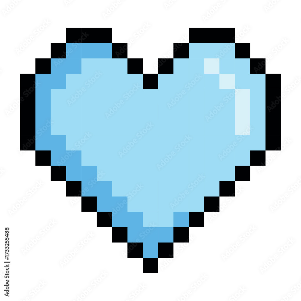 Obraz premium Pixel Heart Life Bar 