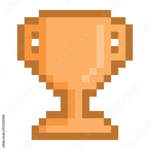 Pixel Trophy Retro Icon

