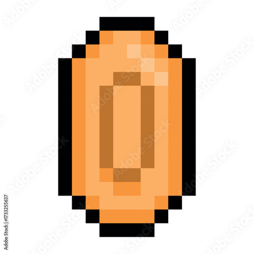 Pixel Coin Retro Icon
