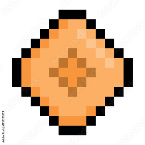 Pixel Coin Retro Icon
