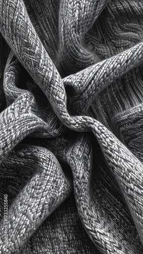 Textured fabric folds