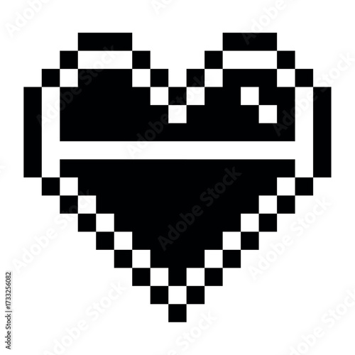 Pixel Heart Life Bar
