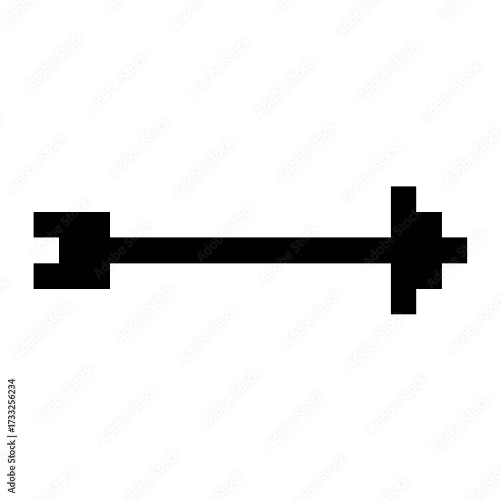 Obraz premium Pixel Arrow Retro Icon