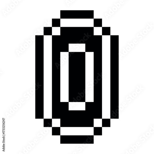 Pixel Coin Retro Icon
