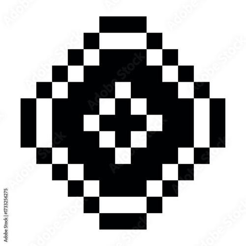 Pixel Coin Retro Icon
