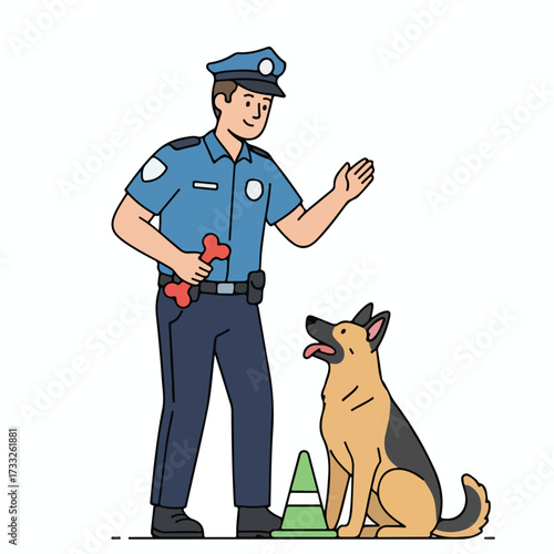 Police Officer and K9 Unit Training and Partnership in Law Enforcement
