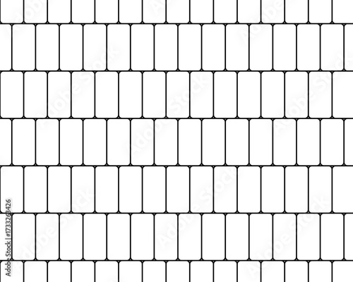 A view of a vertical running bond brick pattern, as a background.
