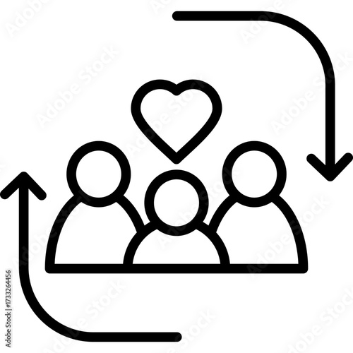 Parental Involvement line icon
