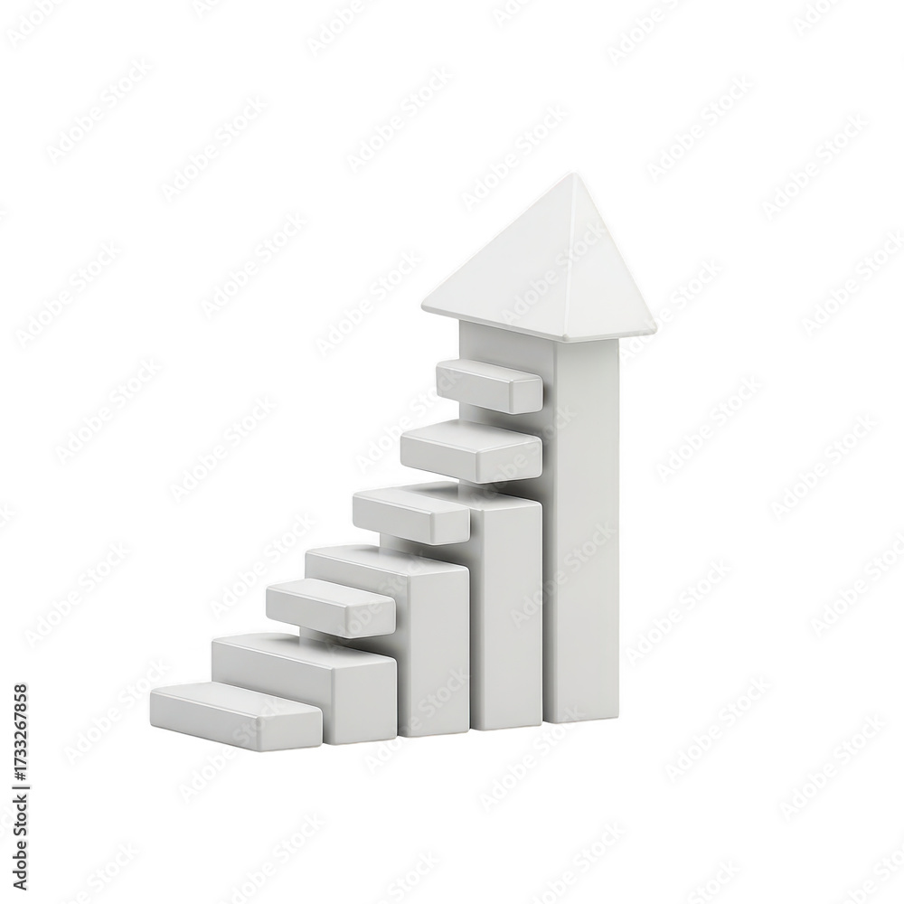 Obraz premium Stairway to success concept illustration