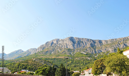 Mountain Above Drvenik at Makarska Riviera, Croatia
