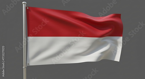 Waving Flag of Indonesia, a symbol of national pride and identity celebrating independence day Free Download Waving Flag of Indonesia, a symbol of national pride and identity celebrating independence day - GFXLoad