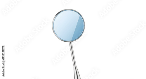 Professional dental mirror, a crucial instrument for comprehensive oral examination and diagnostic procedures, essential for dental health and hygiene practices