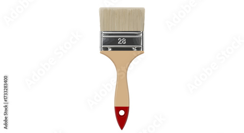 Versatile Painting Brush with Natural Wooden Handle and Soft Bristles, Essential Tool for Home Renovation and Creative Art Projects