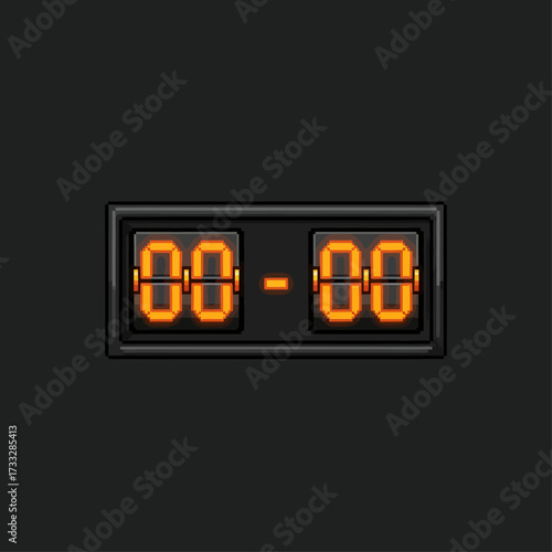 Digital display showing "00-00" in orange numerals on a black background, resembling a scoreboard or timer.