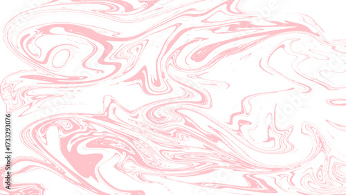 Pink and white abstract marble effect background. Wavy psychedelic concept background. Illustration vector
