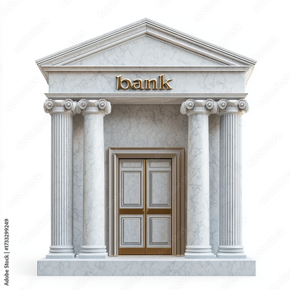 Obraz premium Classic marble bank building (1)