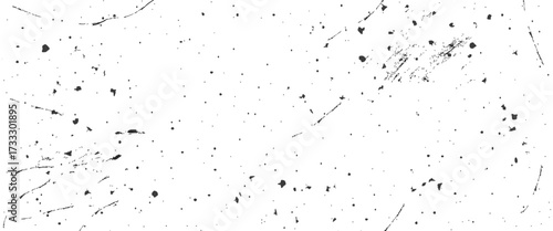 Speckled gritty background. White paper grunge backdrop with dust and dirt. Distress grain background. Vector illustration.
