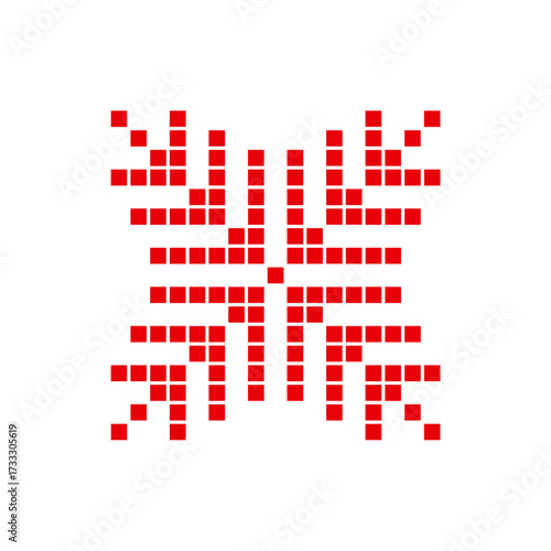 Vector Illustration of Palestinian Traditional Tatreez  Embroidery Pattern
