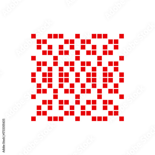 Vector Illustration of Palestinian Traditional Tatreez  Embroidery Pattern