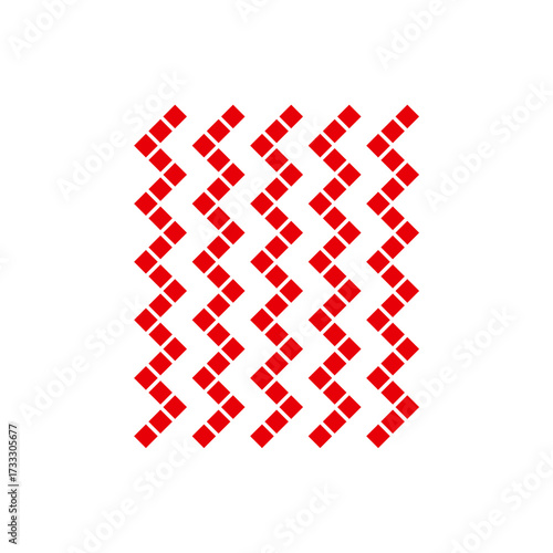 Vector Illustration of Palestinian Traditional Tatreez  Embroidery Pattern