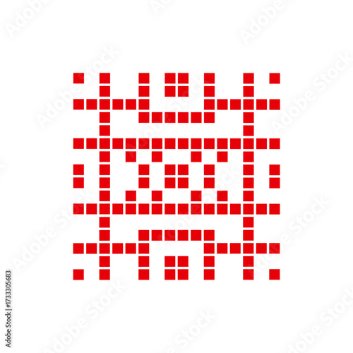 Vector Illustration of Palestinian Traditional Tatreez  Embroidery Pattern