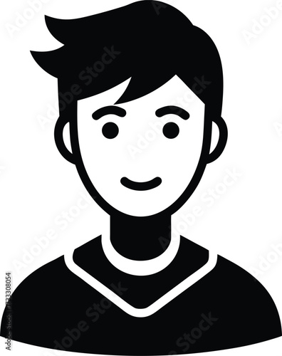 Eye Roll Pose Head Tilt Expression Silhouette Vector Art Illustration